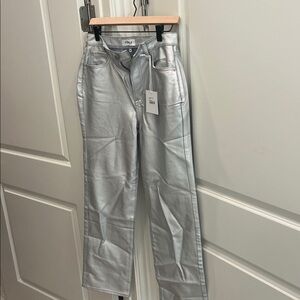 Pistola Cassie Silver Metallic Jeans